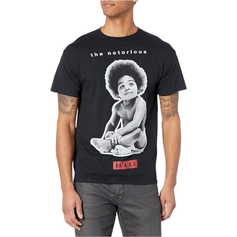 Notorious Biggie Smallz unisex Sky's The Limit Boyfriend Fit T-Shirt med…
